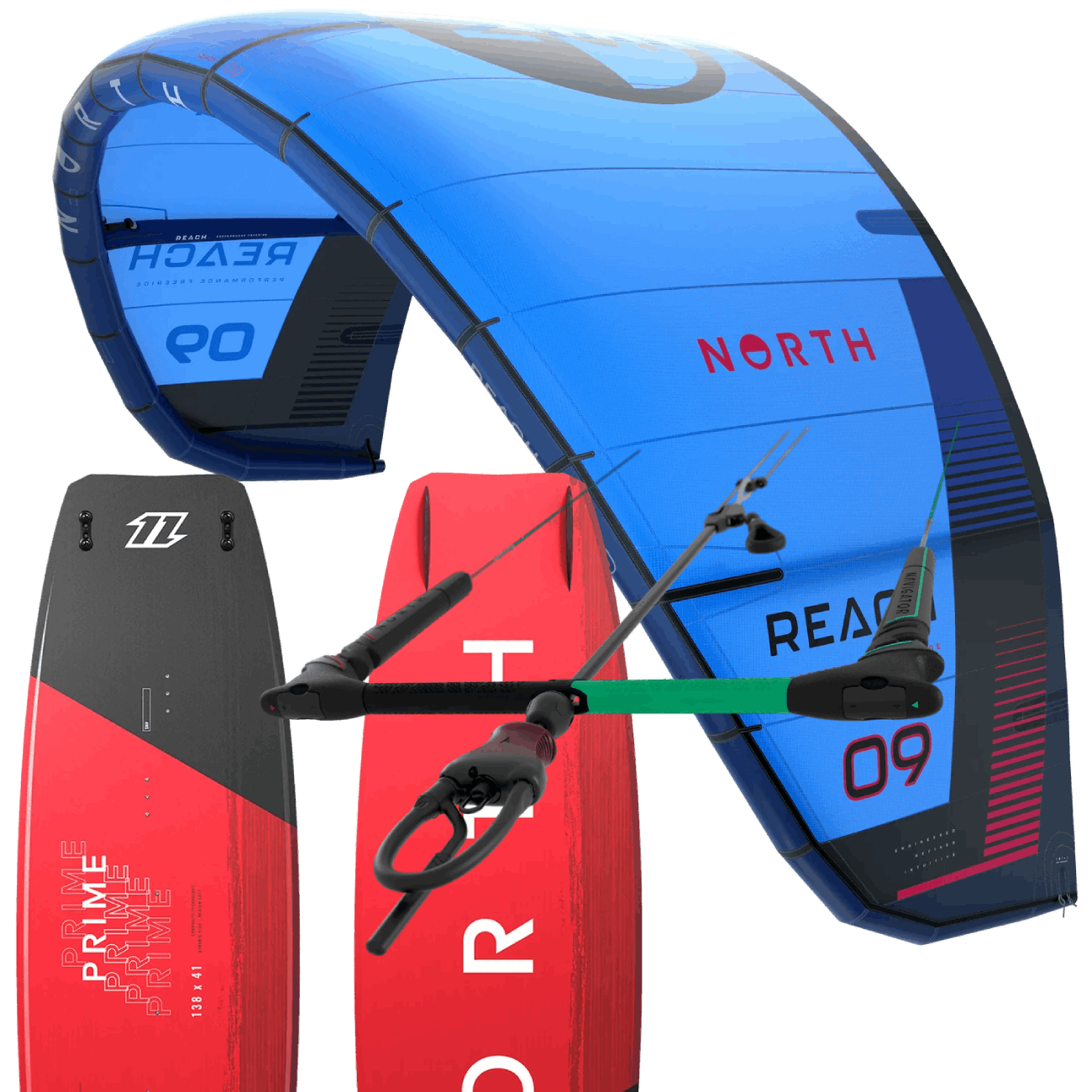 north-reach-kite-2024-paket-kiteboardcenter-kite-och-wingbutiken