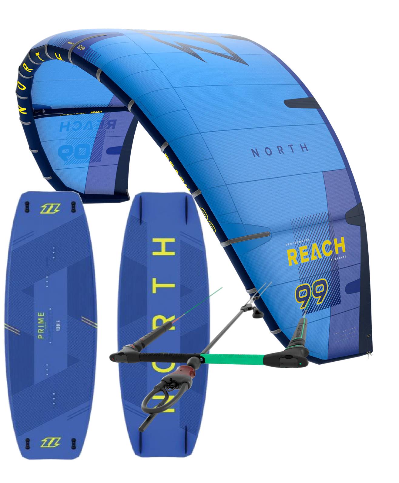 Komplett kitepaket North Reach med bräda - KITEBOARDCENTER • KITE & WING BUTIKEN