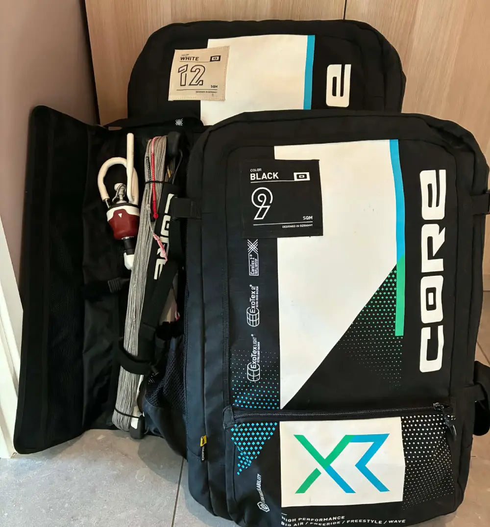 Begagnat kitepaket Core XR8 12m + 9m + Sensor 4 Pro bom