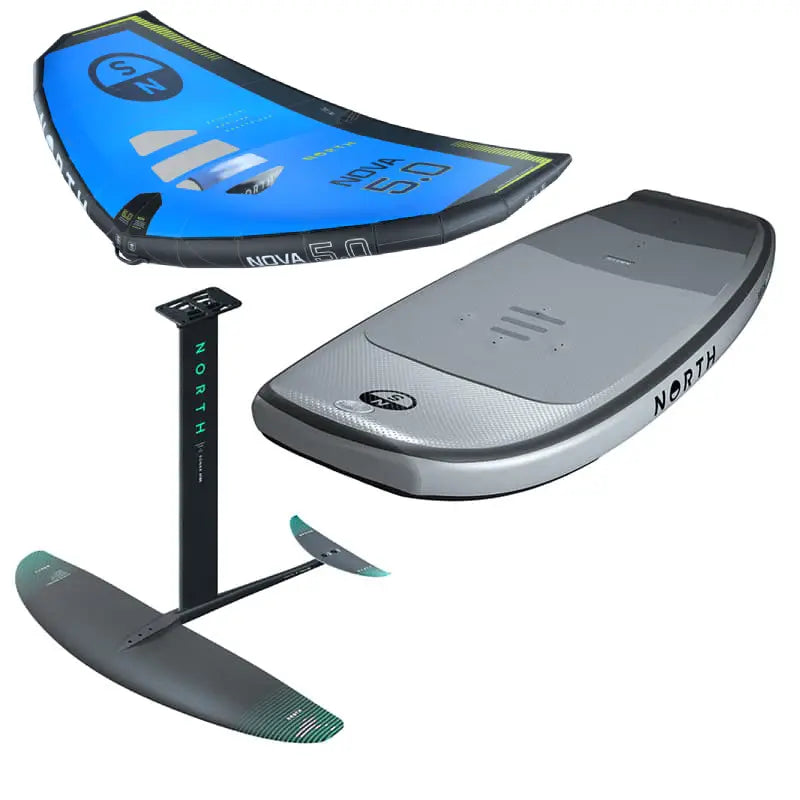 Komplett wingfoilpaket med hög prestanda och kvalitet, för nybörjare och svenska förhållanden