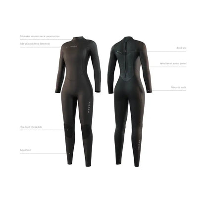 Mystic Star 5/3 mm Fullsuit Bzip woman Black 2025