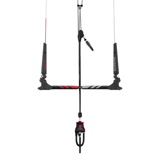 North Navigator control bar för kitesurfing, kitebom med starka dyneema linor, 2027 års modell.