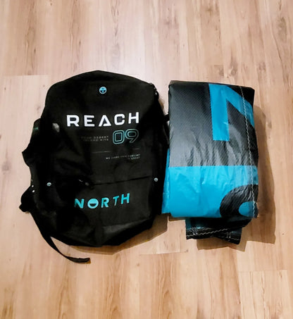 north-reach-9m2-gron-kite-only-kiteboardcenter-kite-och-wingbutiken