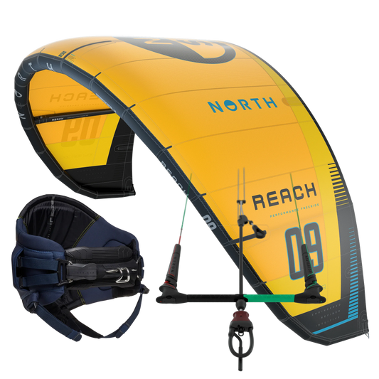 Snowkitepaket: North Reach + bom + sittsele