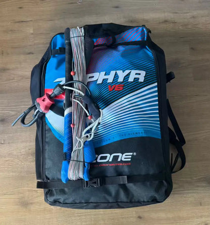 Begagnad kite Ozone Zephyr V6 17 m2 inklusive bom, komplett kite för nybörjare