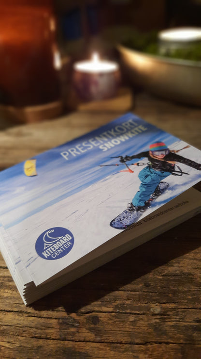 Presentkort kitesurf, snowkite & wingfoil - KITEBOARDCENTER • KITE & WING BUTIKEN